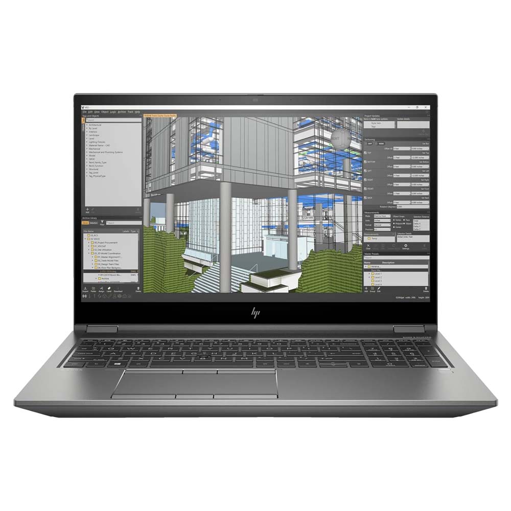 HP ZBook Fury 15 G8 Mobile Workstation for professional 3D rendering and engineering. لابتوب HP ZBook Fury 15 G8 لمحطة عمل متنقلة مخصصة للرندرة والهندسة.