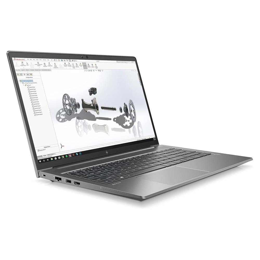 HP ZBook Power G7 mobile workstation laptop for engineering and 3D design software. لابتوب HP ZBook Power G7 محطة عمل متنقلة مخصصة للمهندسين وبرامج التصميم ثلاثي الأبعاد.