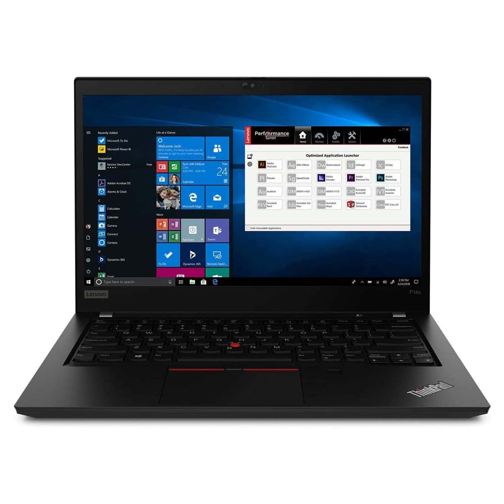Lenovo P14s GEN2 mobile workstation with 16GB RAM and NVIDIA T500 GPU. لابتوب Lenovo P14s GEN2 محطة عمل متنقلة بذاكرة 16 جيجابايت وكرت شاشة NVIDIA T500.