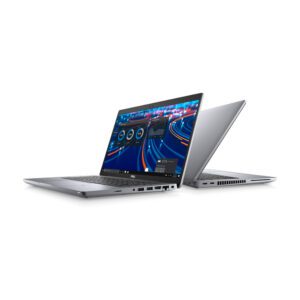 Dell Latitude 5420 silver business laptop showing front and side profile