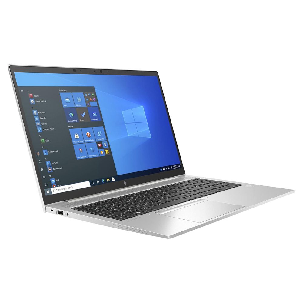 HP EliteBook 850 G8 i5 laptop front view with 15.6 inch FHD IPS screen